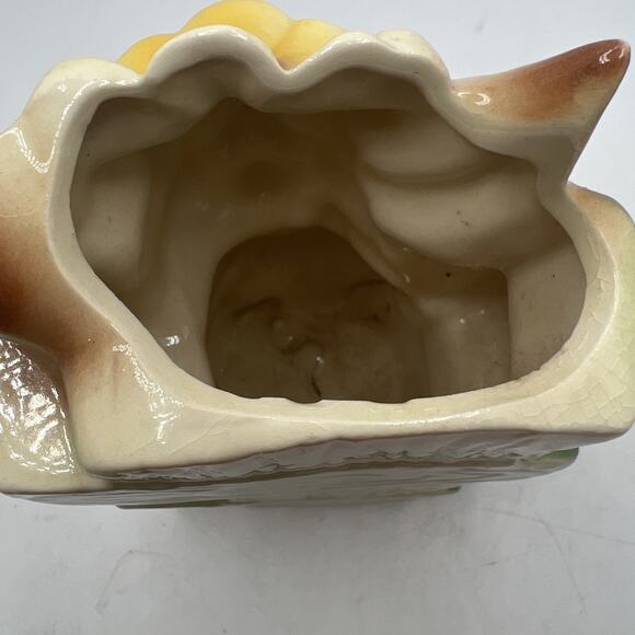 Vintage Anthropomorphic Ceramic Bunny Easter 5”Figurine Planter - Picture 6 of 10